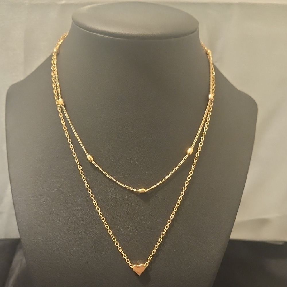 Elegant Gold Heart Necklace